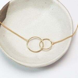Dear Ava Mom Gold Plated Brass Circles Necklace
